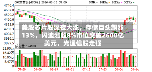 美股芯片股深夜大涨，存储巨头飙涨13%，闪迪涨超8%市值突破2600亿美元，光通信股走强-第2张图片